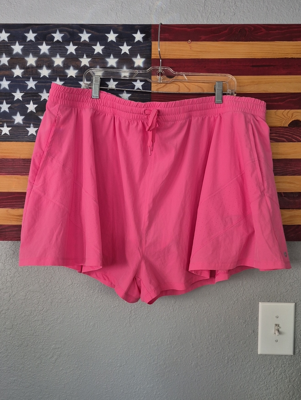 Women's Avia Pink Athletic Drawstring Shorts | Size XXXL (22)
